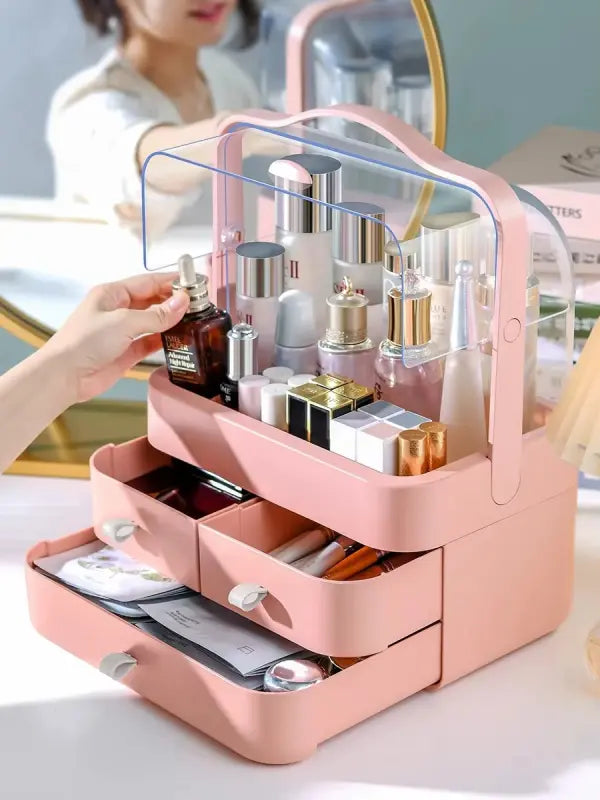 Multi-functional Acrylic Cosmetic Organizer With Multiple Drawers My Store